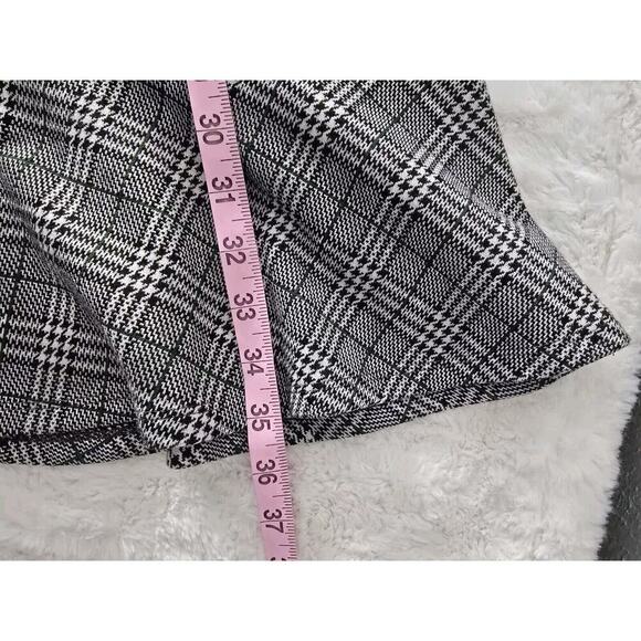 Luxology Plaid Puff Sleeve Drop Waist Houndstooth Preppy School Girl Dress S - Picture 8 of 10